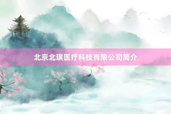 北京北琪医疗科技有限公司简介